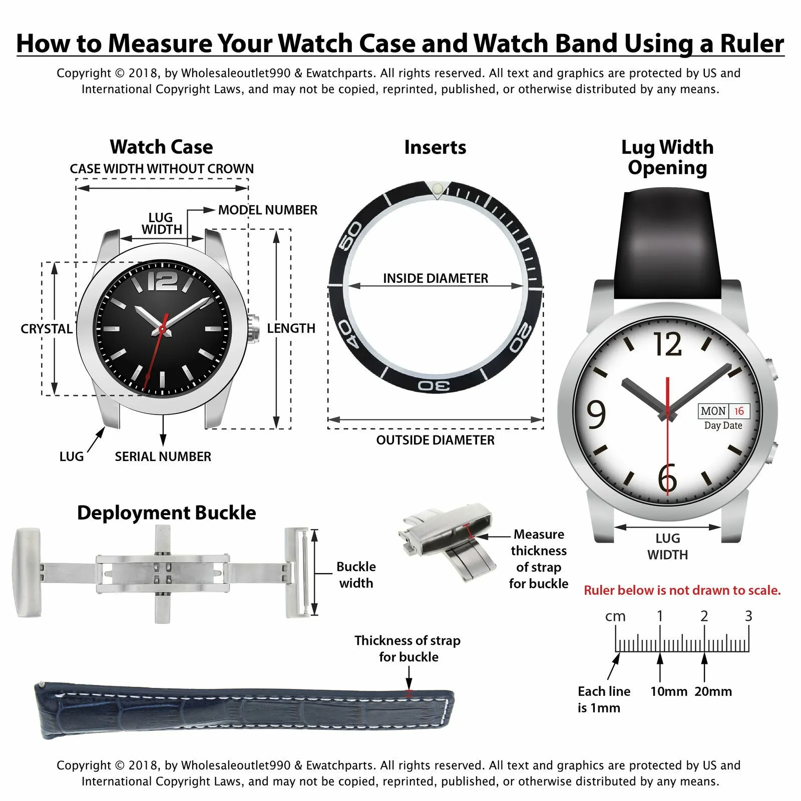 18MM WATCH BAND FOR OMEGA SEAMASTER SPEEDMASTER MOON WATCH STRAIGHT END S/STEEL