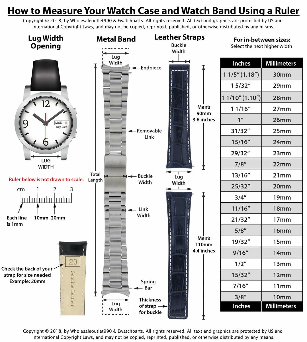 18MM WATCH BAND FOR OMEGA SEAMASTER SPEEDMASTER MOON WATCH STRAIGHT END S/STEEL