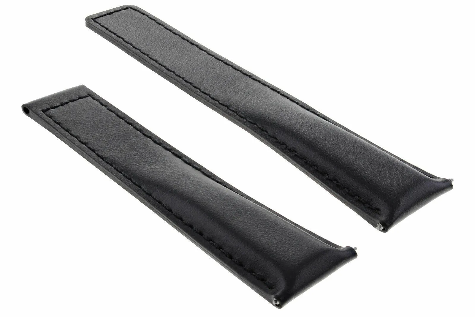 20/18MM LEATHER WATCH STRAP BAND FOR BREITLING NAVITIMER PILOT COLT WATCH BLACK