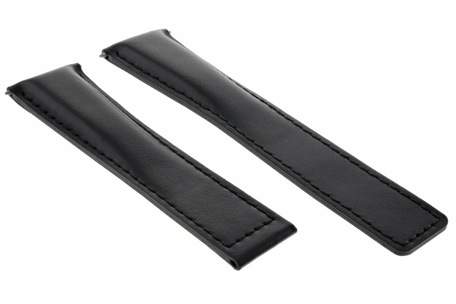 20/18MM LEATHER WATCH STRAP BAND FOR BREITLING NAVITIMER PILOT COLT WATCH BLACK