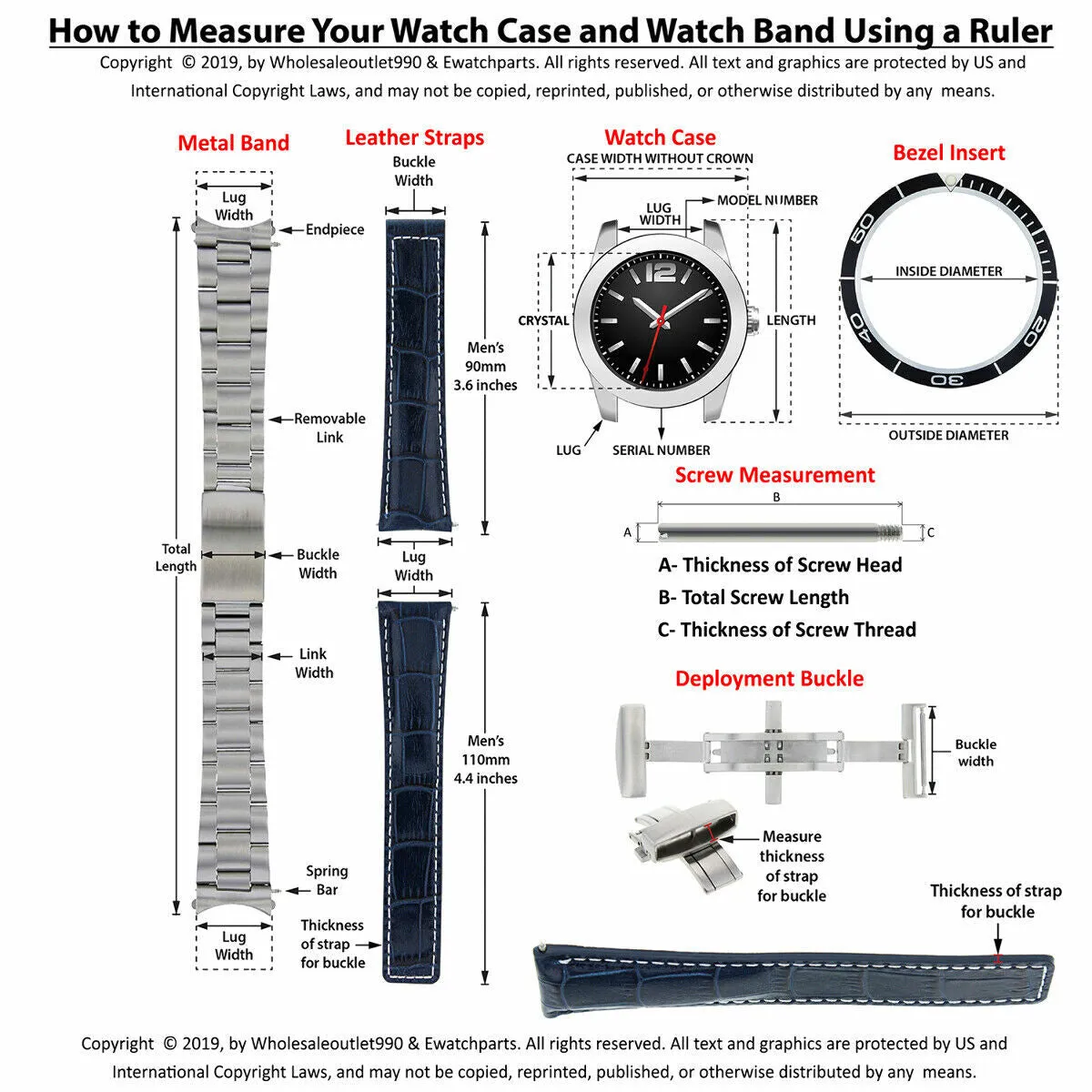 20MM OYSTER WATCH BAND FOR ROLEX GMT , GMT II MASTER TWO TONE  FLIP LOCK  CLASP