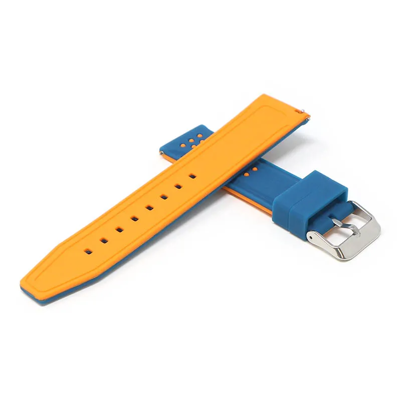 20mm Perforated  Rubber Smart Watch Strap