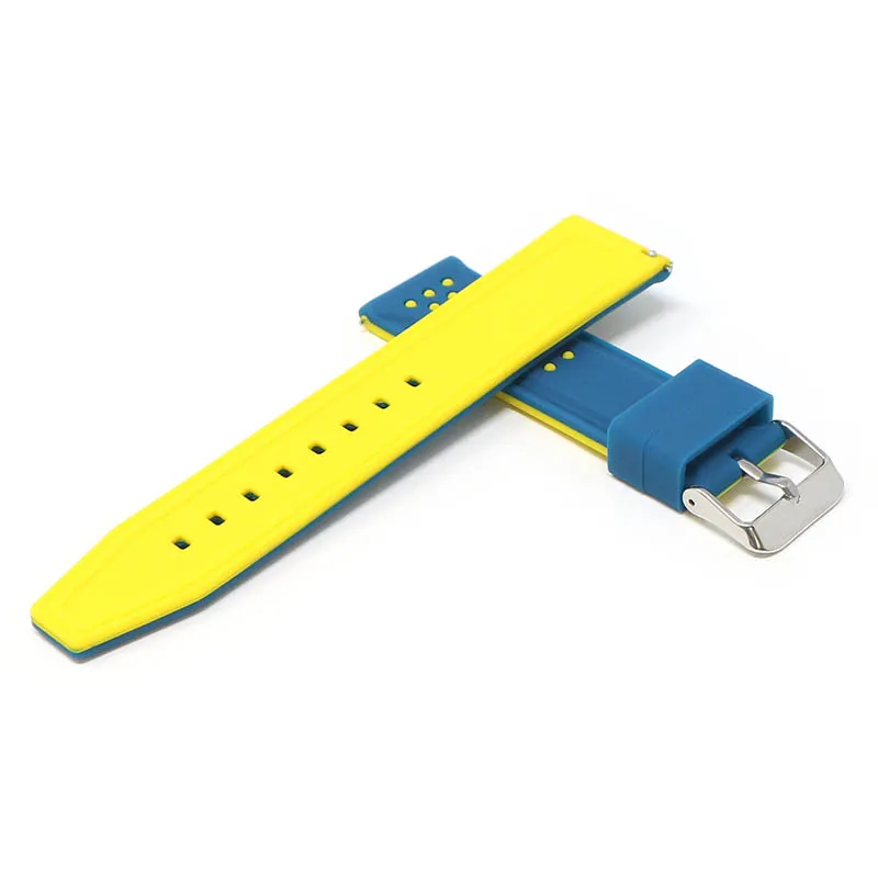 20mm Perforated  Rubber Smart Watch Strap