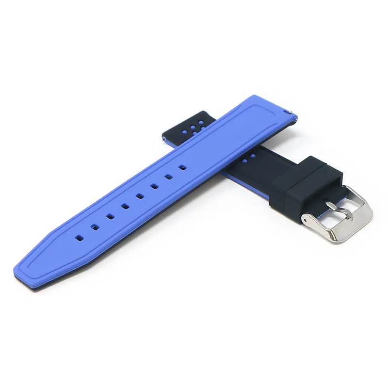 20mm Perforated  Rubber Smart Watch Strap