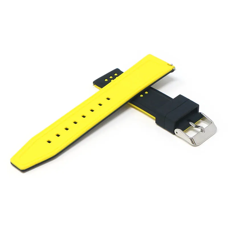 20mm Perforated  Rubber Smart Watch Strap