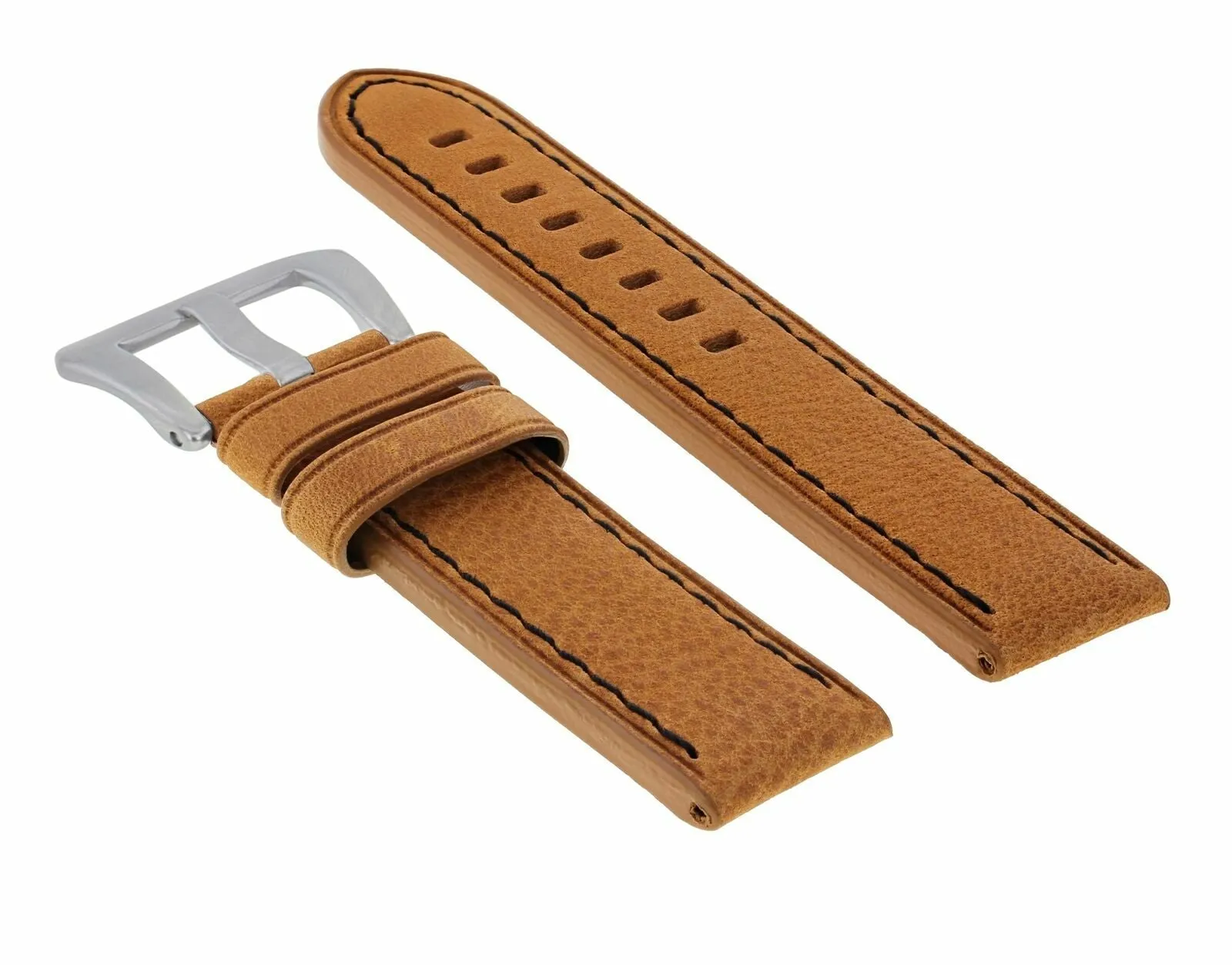 20MM PREMIUM LEATHER WATCH BAND STRAP FOR PANERAI MARINA LUMINOR PAM GMT TAN