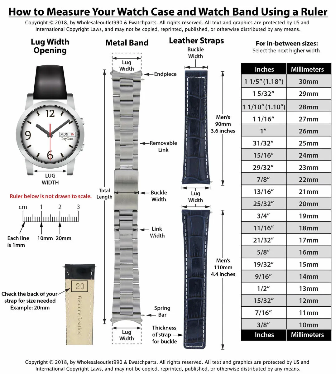 20MM WATCH BAND FOR OMEGA SEAMASTER 1610/930 5570MG 558OMG WATCH BRACELET