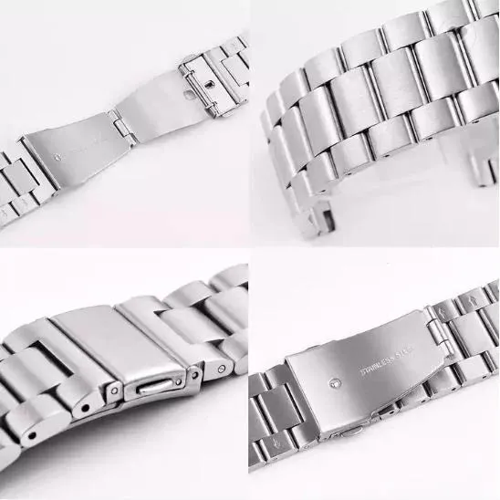 22MM ROLEX STYLE STAINLESS STEEL CHAIN STRAPS FOR AMAZFIT WATCH GTR 3 PRO, GTR 2, GTR 4, GTR 3 PRO, GTR 2 LITE, GTR, PACE