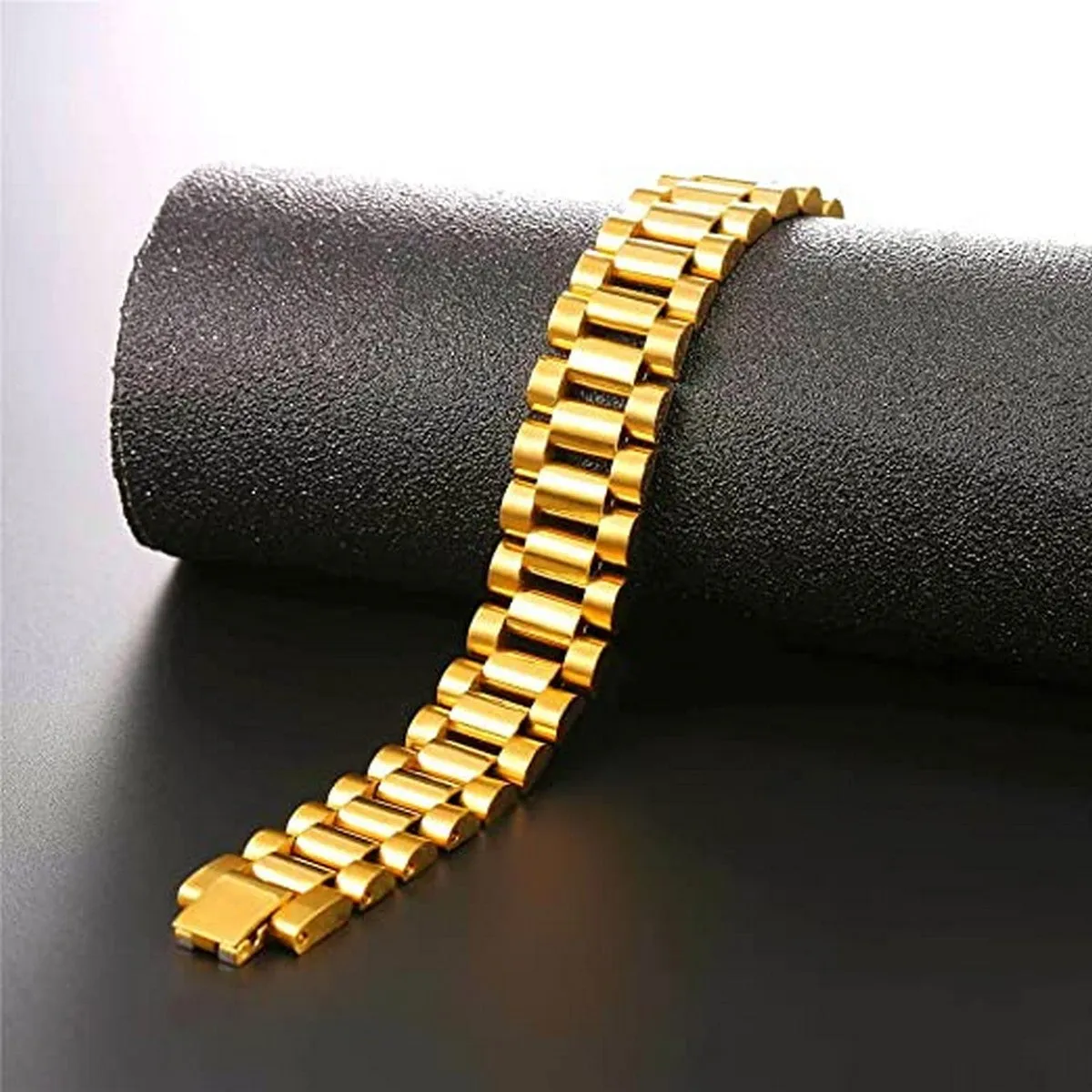 22MM ROLEX STYLE STAINLESS STEEL CHAIN STRAPS FOR AMAZFIT WATCH GTR 3 PRO, GTR 2, GTR 4, GTR 3 PRO, GTR 2 LITE, GTR, PACE