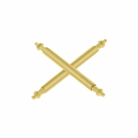 2PCS 20MM GOLD SPRING BAR PIN FOR ROLEX GMT-MASTER WATCH BAND STRAP