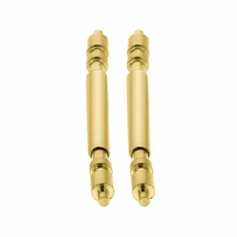 2PCS MENS PRESIDENT SPRING BARS FOR ROLEX 20MM GOLD PLATED