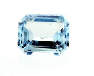 3 CT Natural Loose Aquamarine Beryl Pale Sky Blue Color Certified Radiant Cut