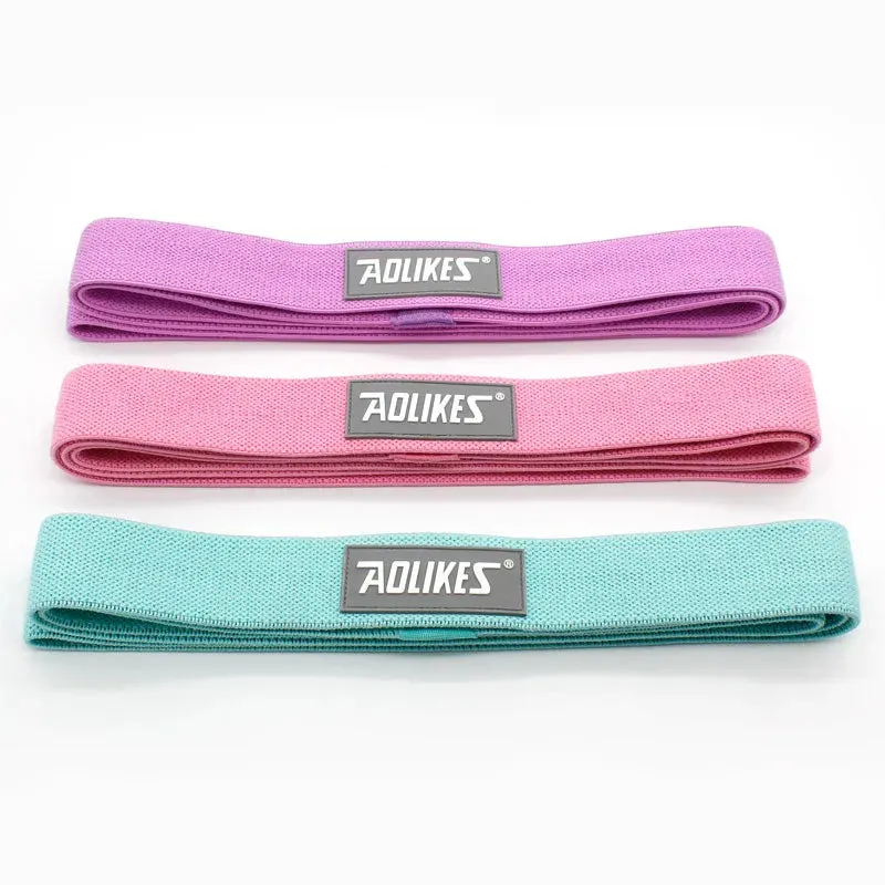 3 Piece Elastic Loop Band Set For Fitness & Yoga