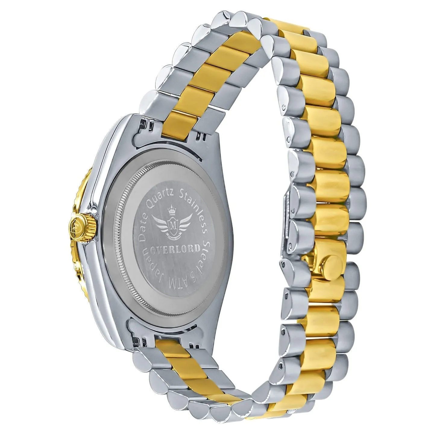 41MM CZ Pave Dial Baguette Hours Day Watch