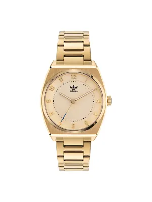 Adidas Originals Gold Dial Unisex Watch - AOSY22026