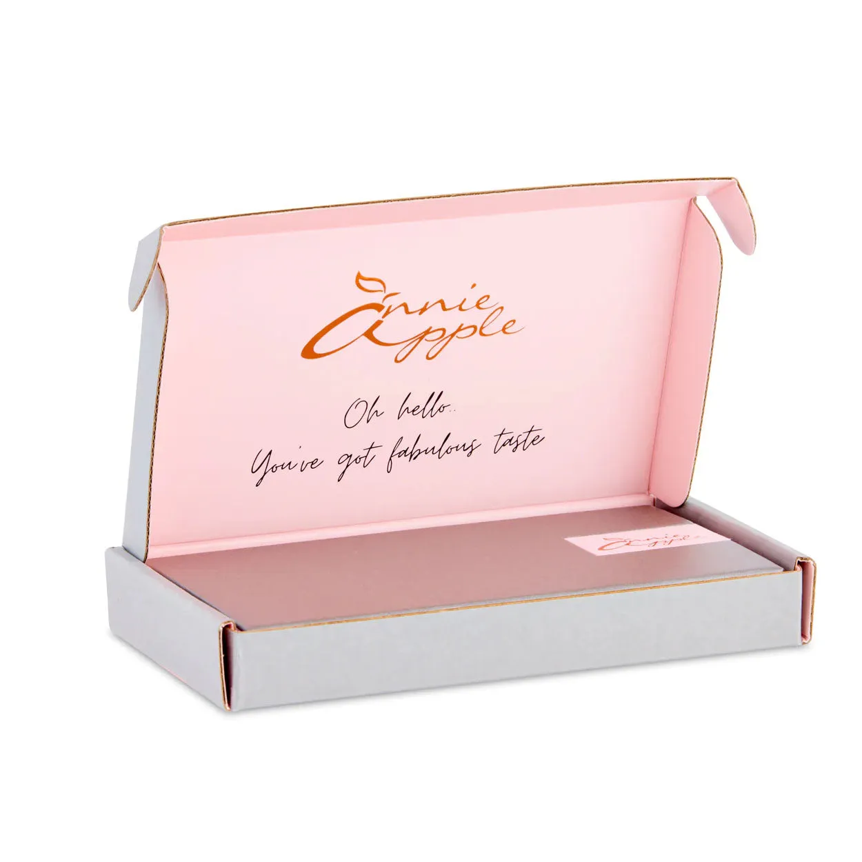 Annie Apple Nurses Fob Watch - Aurora - Grey/Rose Gold - Link - 35mm