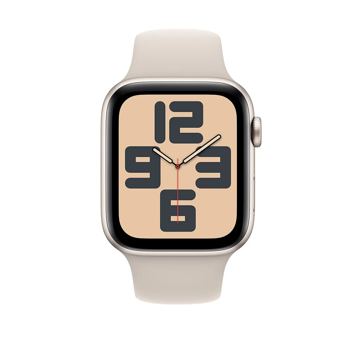 Apple Watch Series SE 2nd Gen GPS, 40mm Starlight Aluminium Case with Starlight Sport Band – MR9V3 (M/L)  (New)