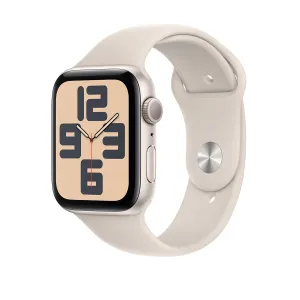 Apple Watch Series SE 2nd Gen GPS, 40mm Starlight Aluminium Case with Starlight Sport Band – MR9V3 (M/L)  (New)