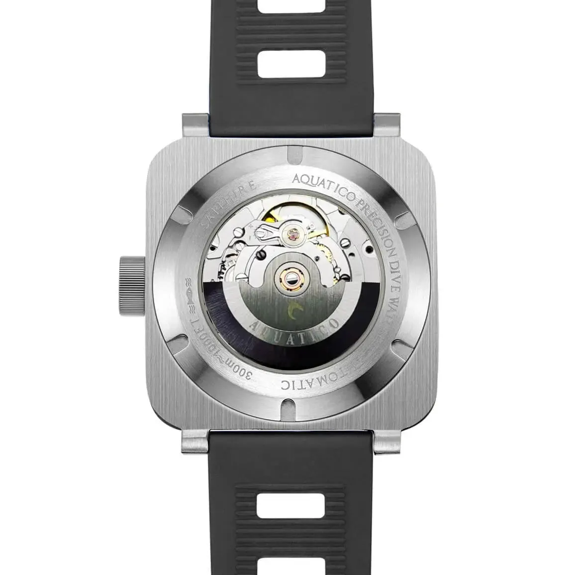 Aquatico Steel Man Black Dial Ceramic Bezel Watch (SWISS MADE Sellita sw200-1)