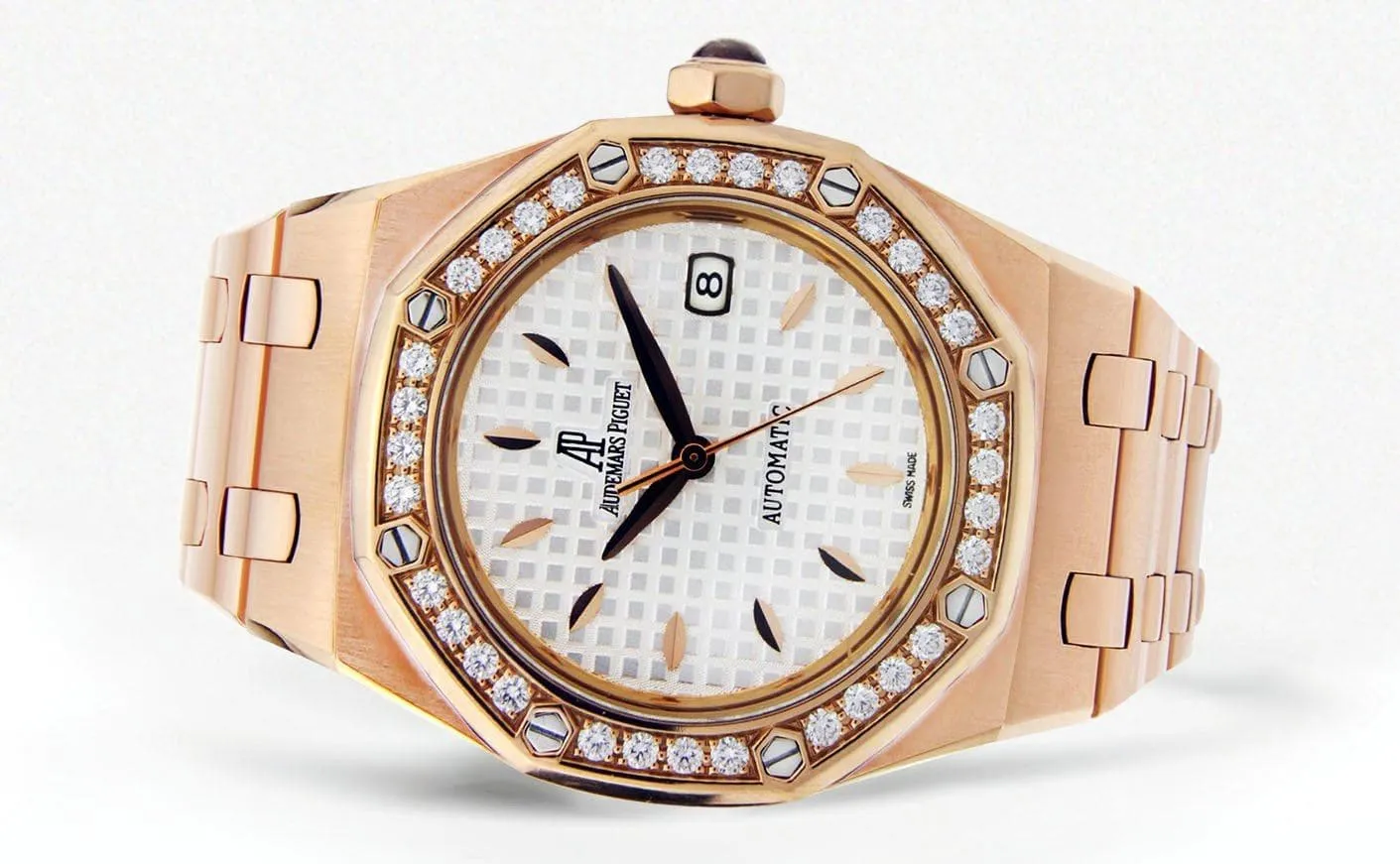 Audemars Piguet Royal Oak Watch For Women | 18K Rose Gold | 33 Mm