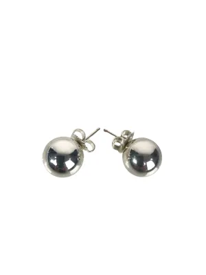 Ball Earrings in Silver | Size 8mm
