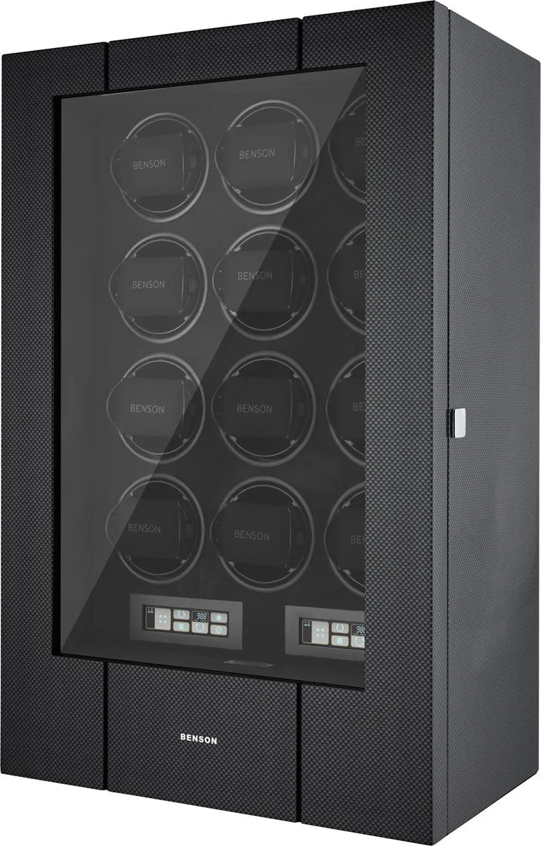 Benson Watch Winder Black Series Pro 12.19.CF Carbon Fiber