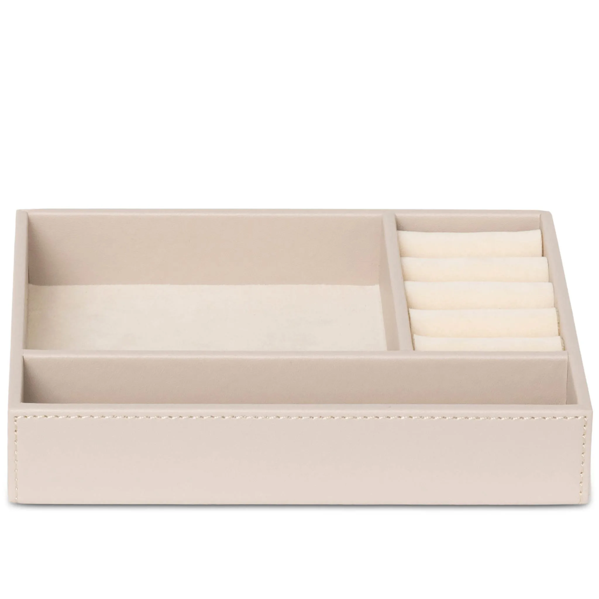 Bentley Andros PU Leather Jewellery Tray, Natural