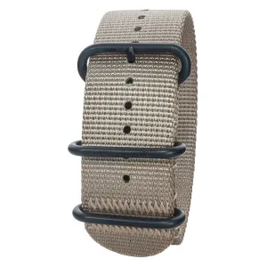 Bertucci DX3 Defender Nylon Khaki Black Ion Watch Band - B-116B