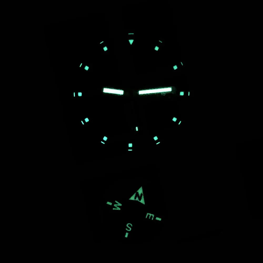 Bertucci Mens Black Dial Nylon Band Quartz Watch - 11102