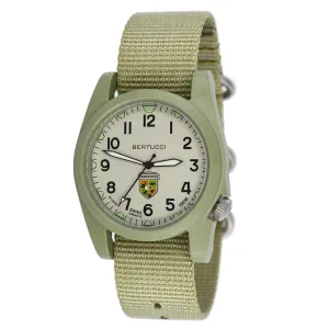 Bertucci Unisex Gamekeeper Patrol Green Nylon Band Dirt Quartz Dial Watch - 13372