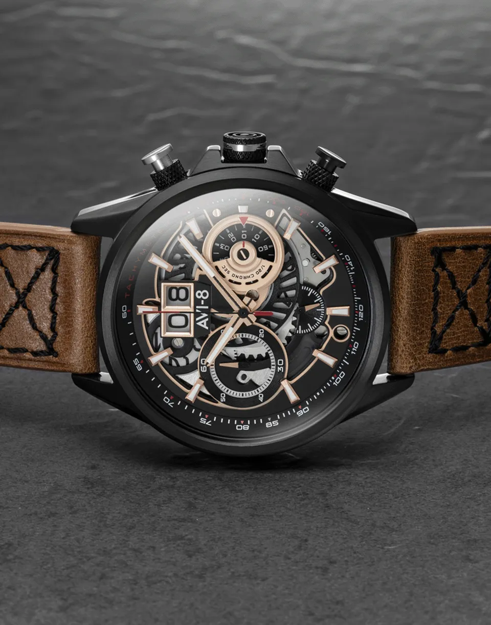 Black and Brown Hawker Harrier II Watch