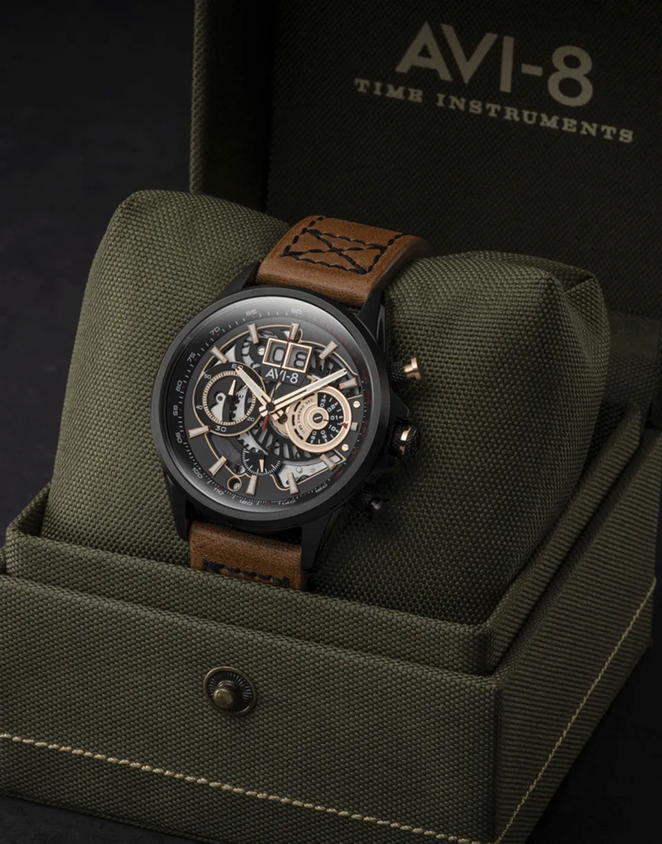 Black and Brown Hawker Harrier II Watch