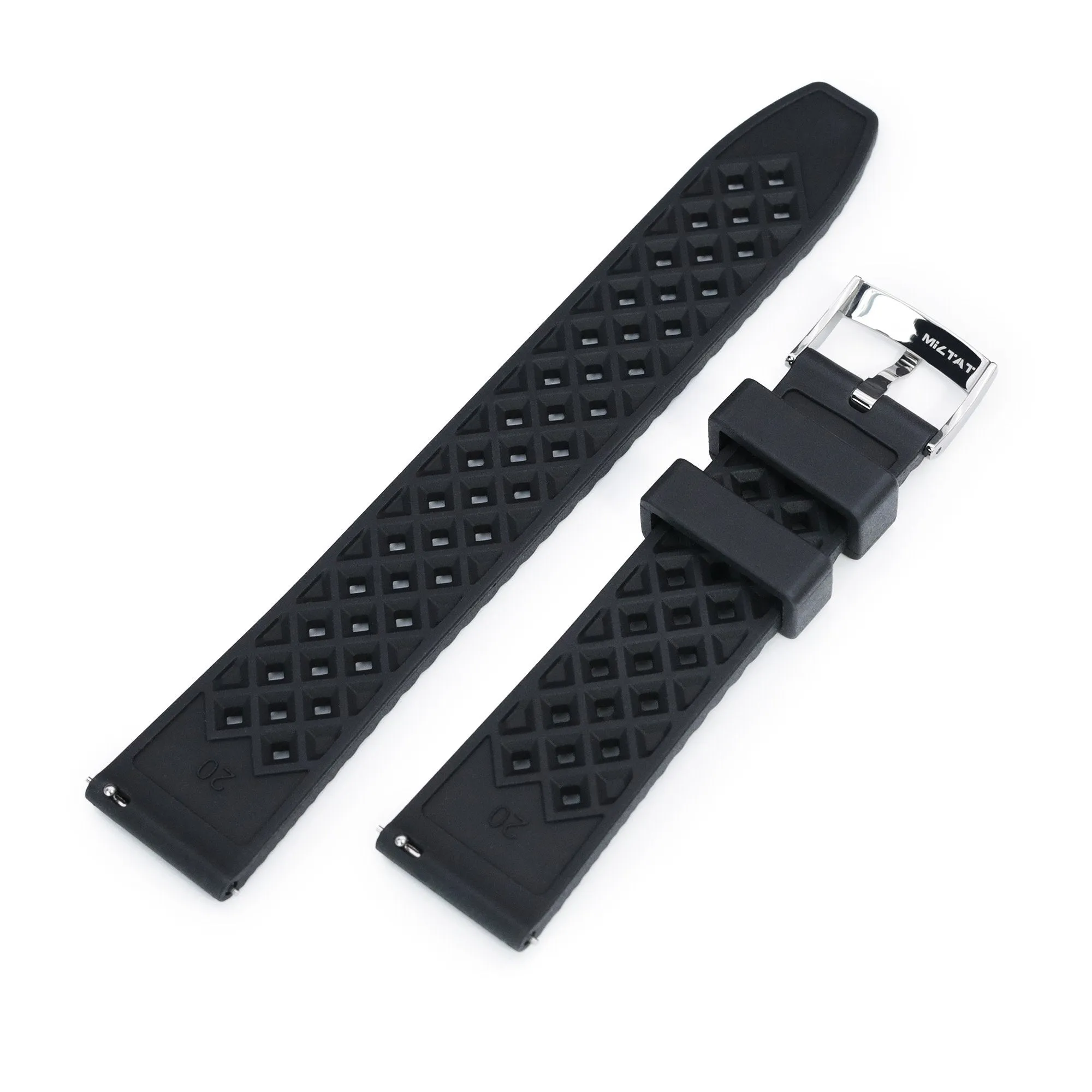 Black Rhombus FKM Quick Release rubber strap