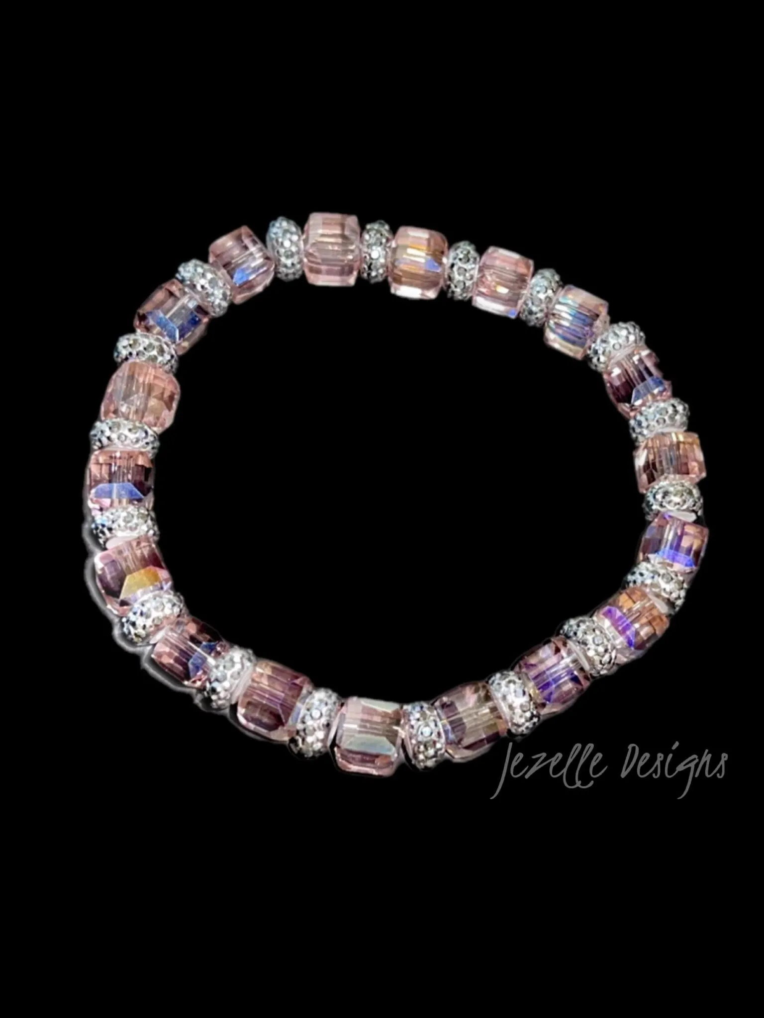 Bling Bracelets, Women’s Jewelry, Stretch Bedazzled Crystal Bracelets, Custom Rhinestone Jewelry