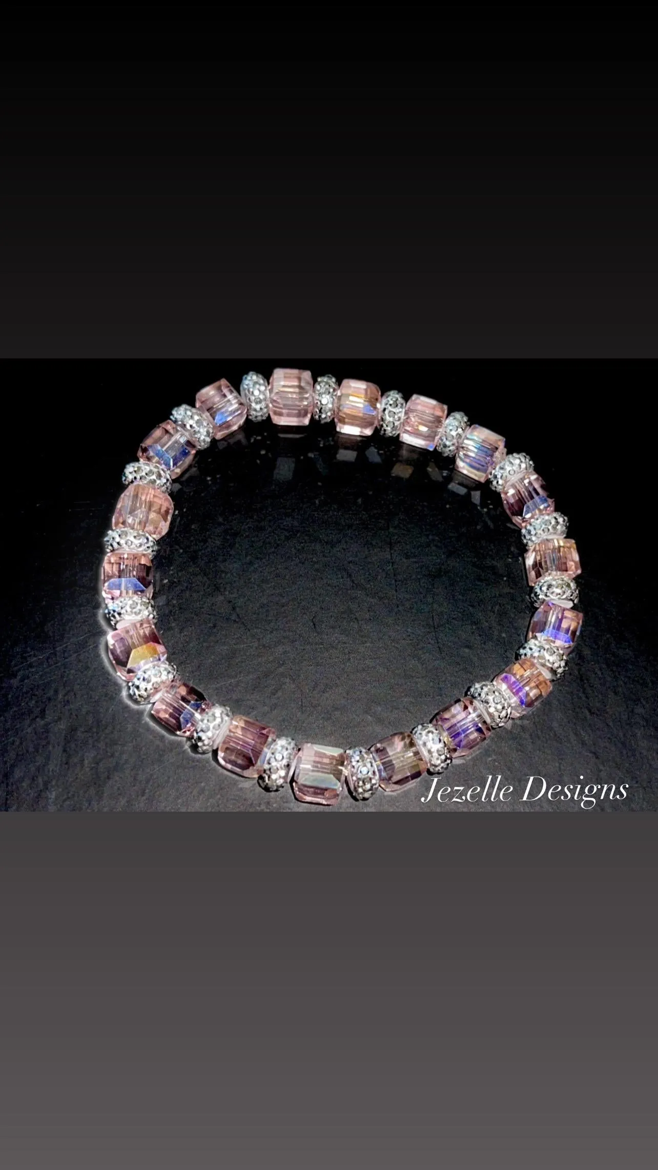Bling Bracelets, Women’s Jewelry, Stretch Bedazzled Crystal Bracelets, Custom Rhinestone Jewelry