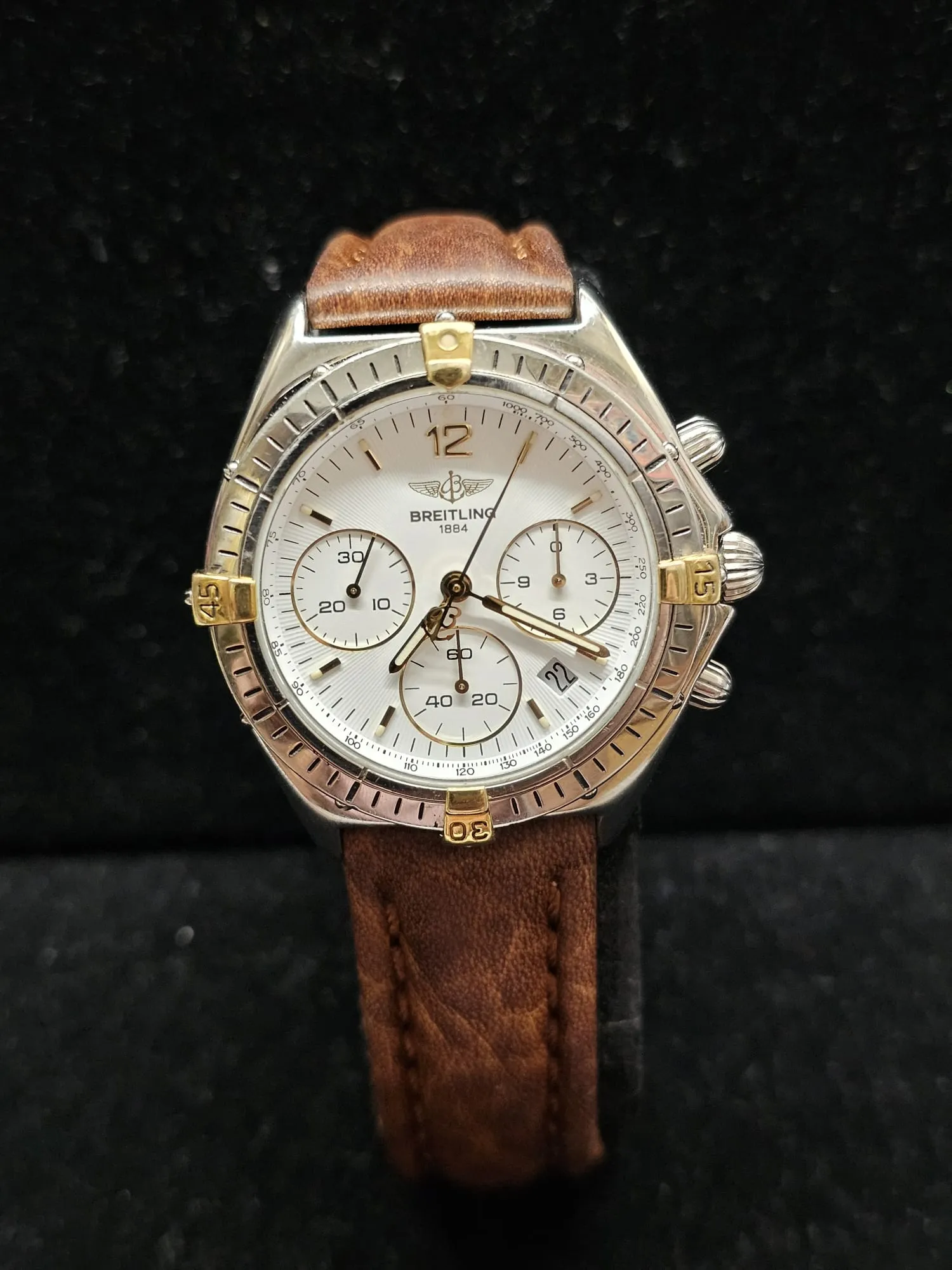 BREITLING SS 18K Beautiful Unique Chrono Brand New Unisex Watch- $16K APR w/ COA