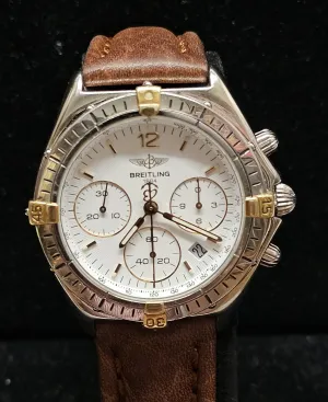 BREITLING SS 18K Beautiful Unique Chrono Brand New Unisex Watch- $16K APR w/ COA