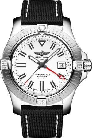 BRT Watch Avenger AutoMTic GMT 43 White Leather Anthracite Tang Type D