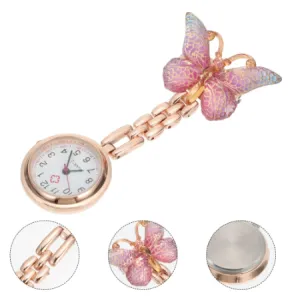 Butterfly-Shaped Watch Nursing Delicate Pocket Fob Watches Precise Travel Time