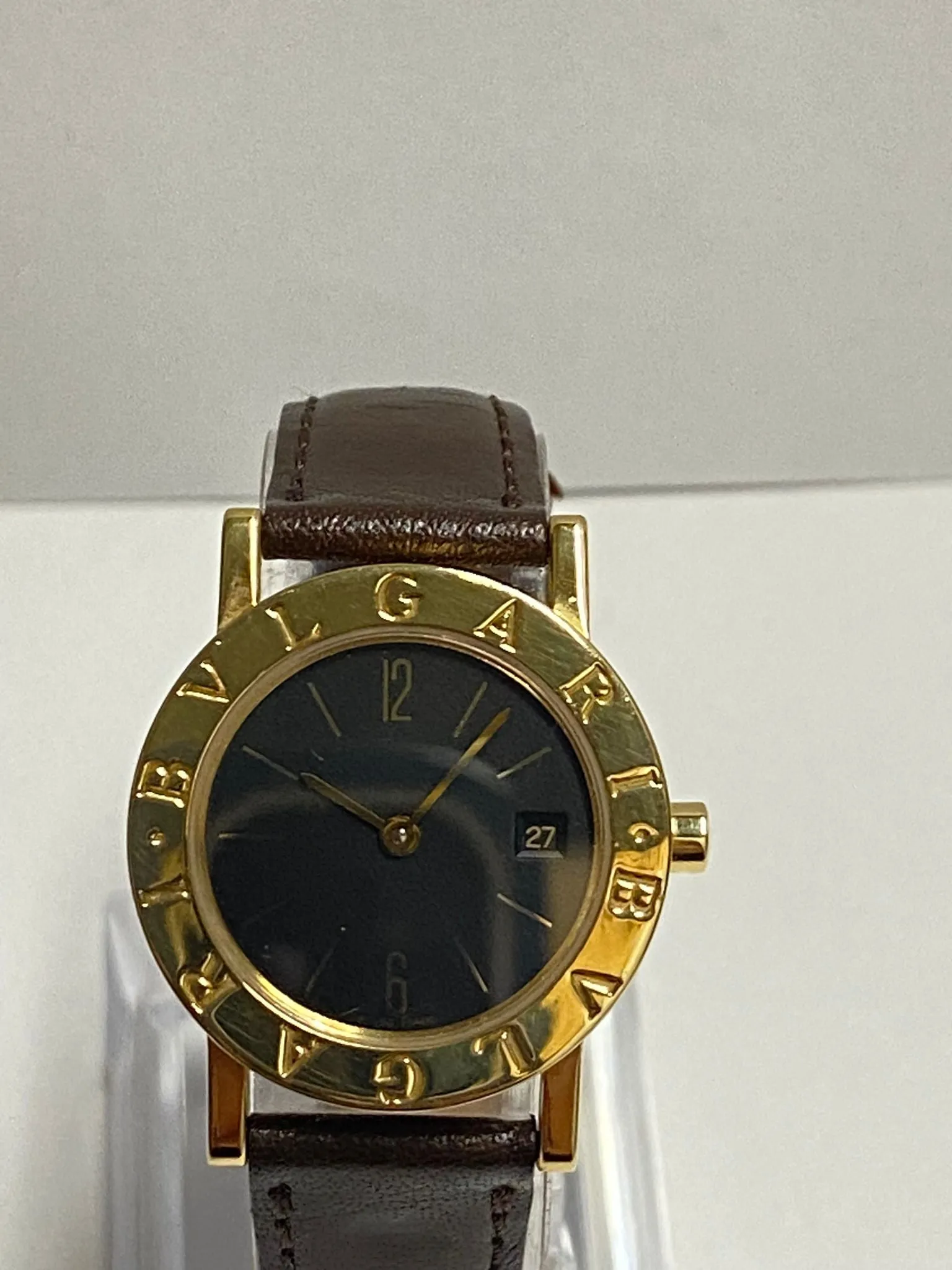 BVLGARI 18KYG Elegance Black Dial Unique Brand New Ladies Watch- $12K APR w/ COA