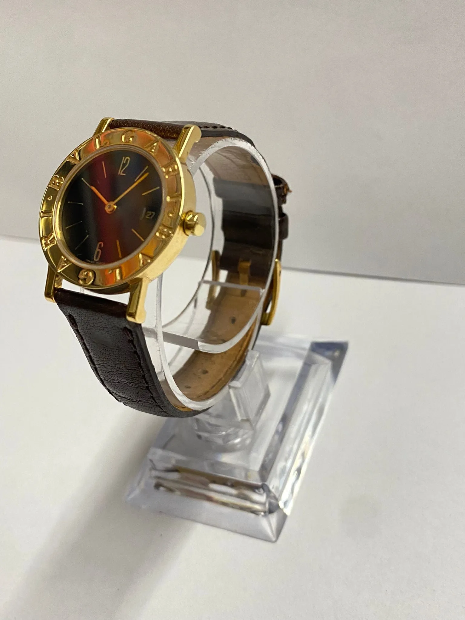 BVLGARI 18KYG Elegance Black Dial Unique Brand New Ladies Watch- $12K APR w/ COA