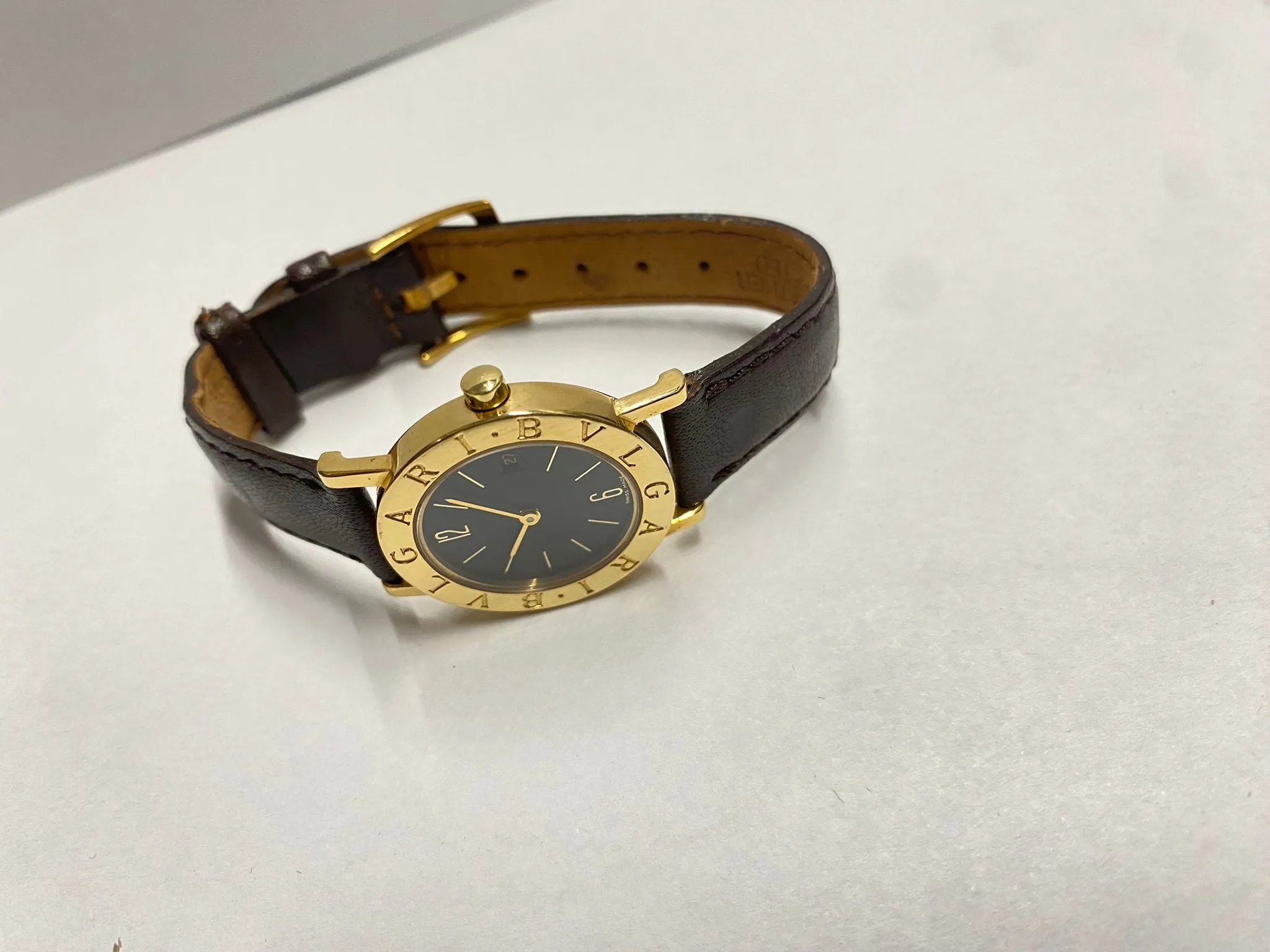 BVLGARI 18KYG Elegance Black Dial Unique Brand New Ladies Watch- $12K APR w/ COA