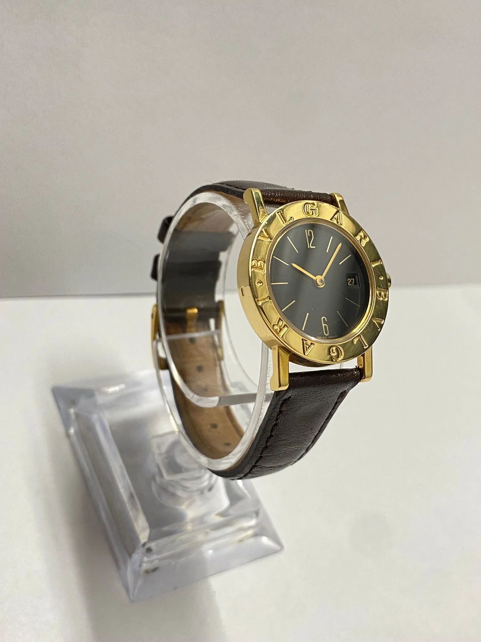 BVLGARI 18KYG Elegance Black Dial Unique Brand New Ladies Watch- $12K APR w/ COA