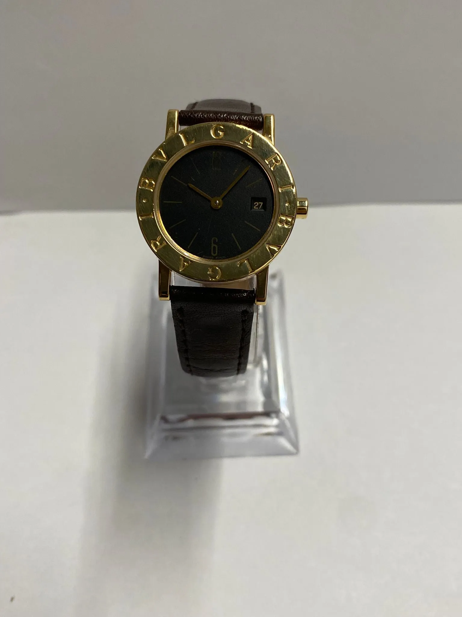 BVLGARI 18KYG Elegance Black Dial Unique Brand New Ladies Watch- $12K APR w/ COA