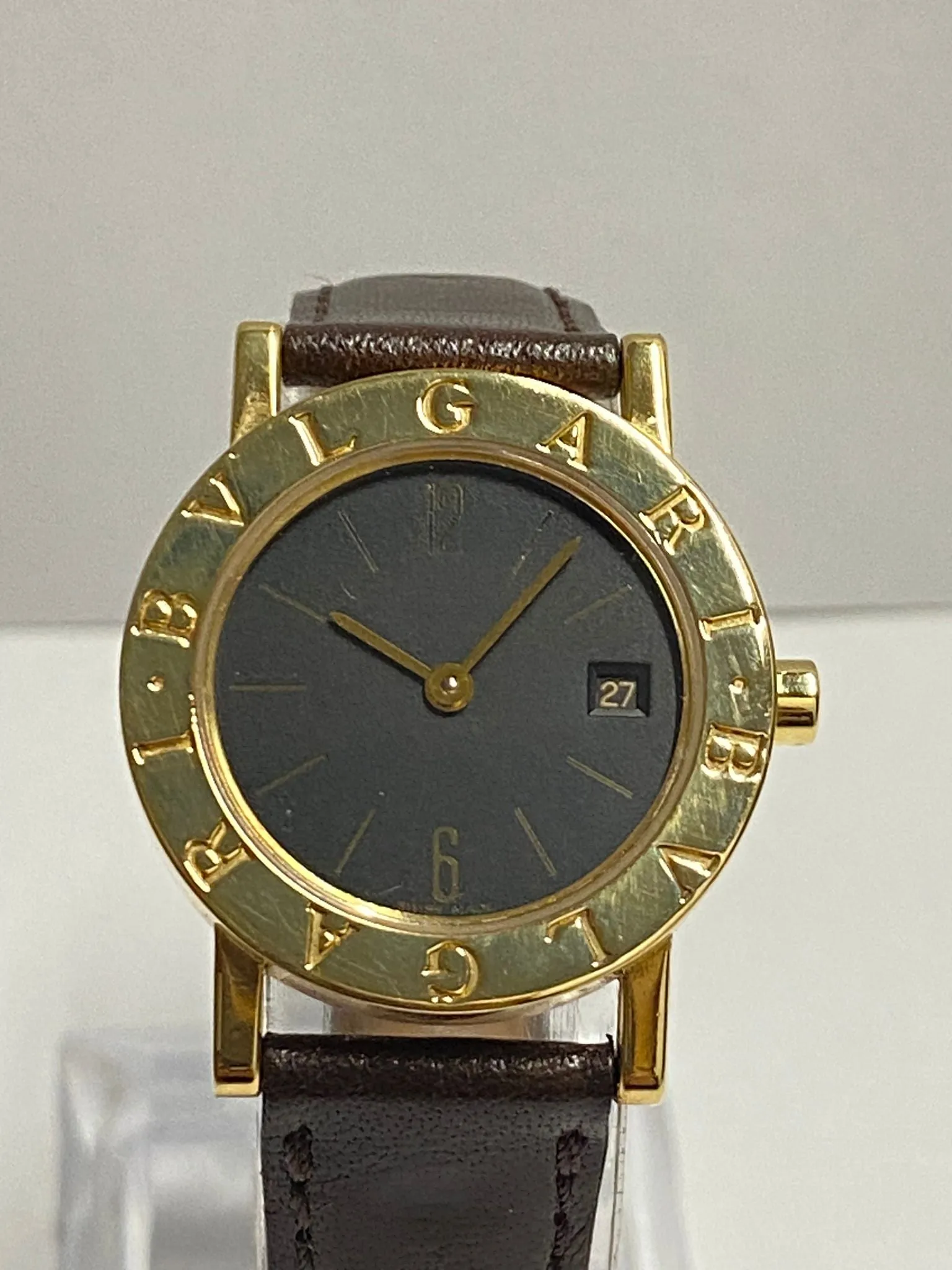 BVLGARI 18KYG Elegance Black Dial Unique Brand New Ladies Watch- $12K APR w/ COA
