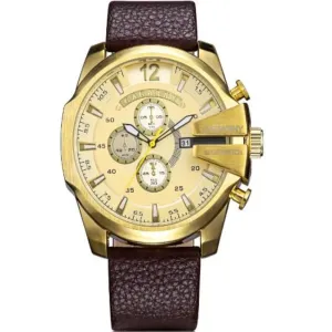 Cagarny Men's Sports Watch With Leather Strap