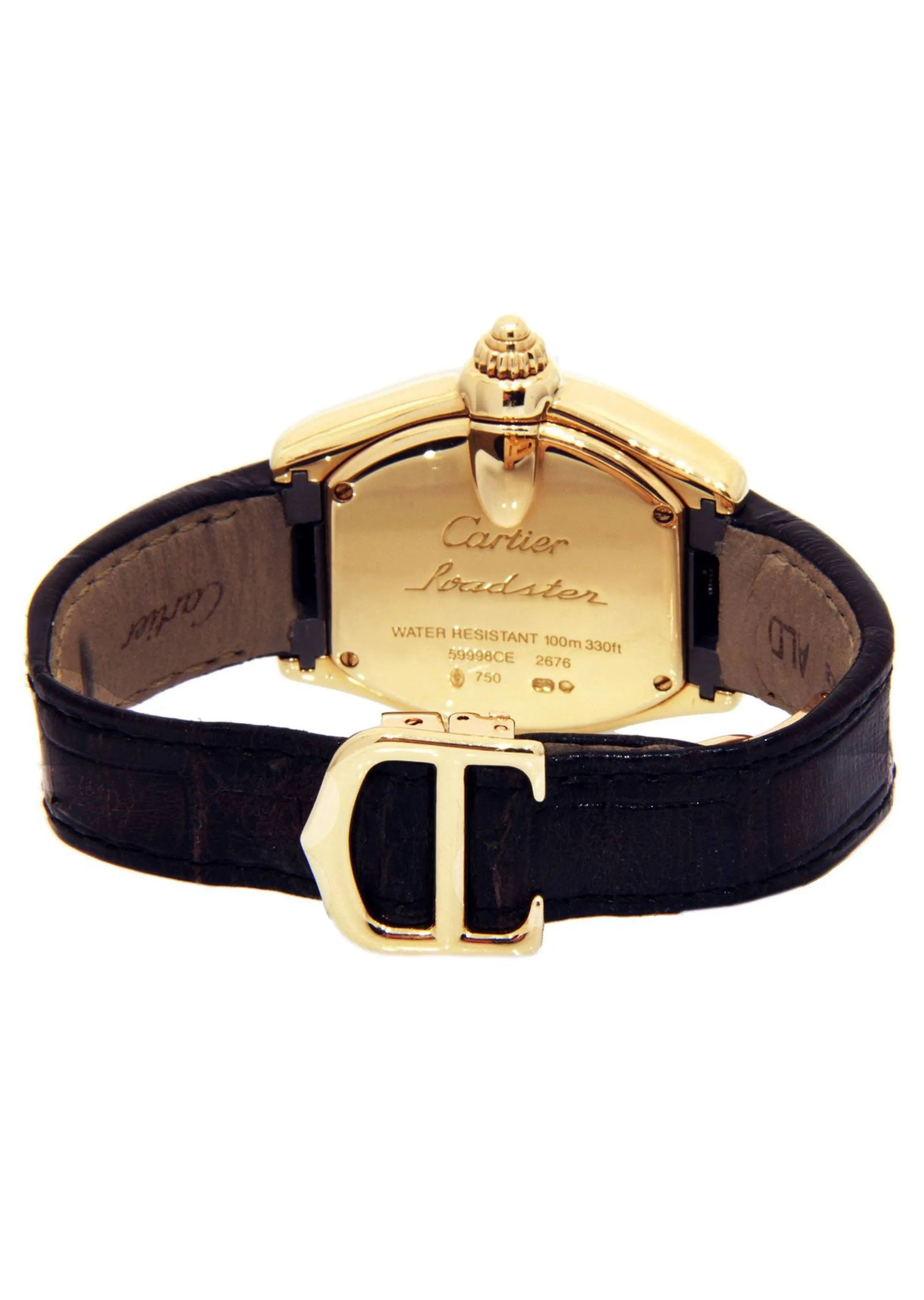 Cartier Roadster Watch For Women | 18K Yellow Gold | 31 Mm