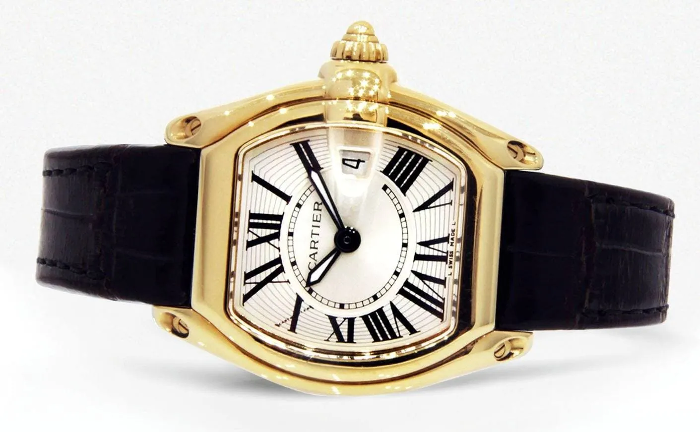 Cartier Roadster Watch For Women | 18K Yellow Gold | 31 Mm