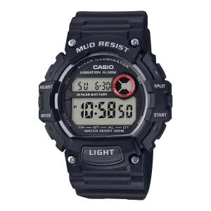 Casio Mud-Resistant Digital Watch w/ Vibration Alarm