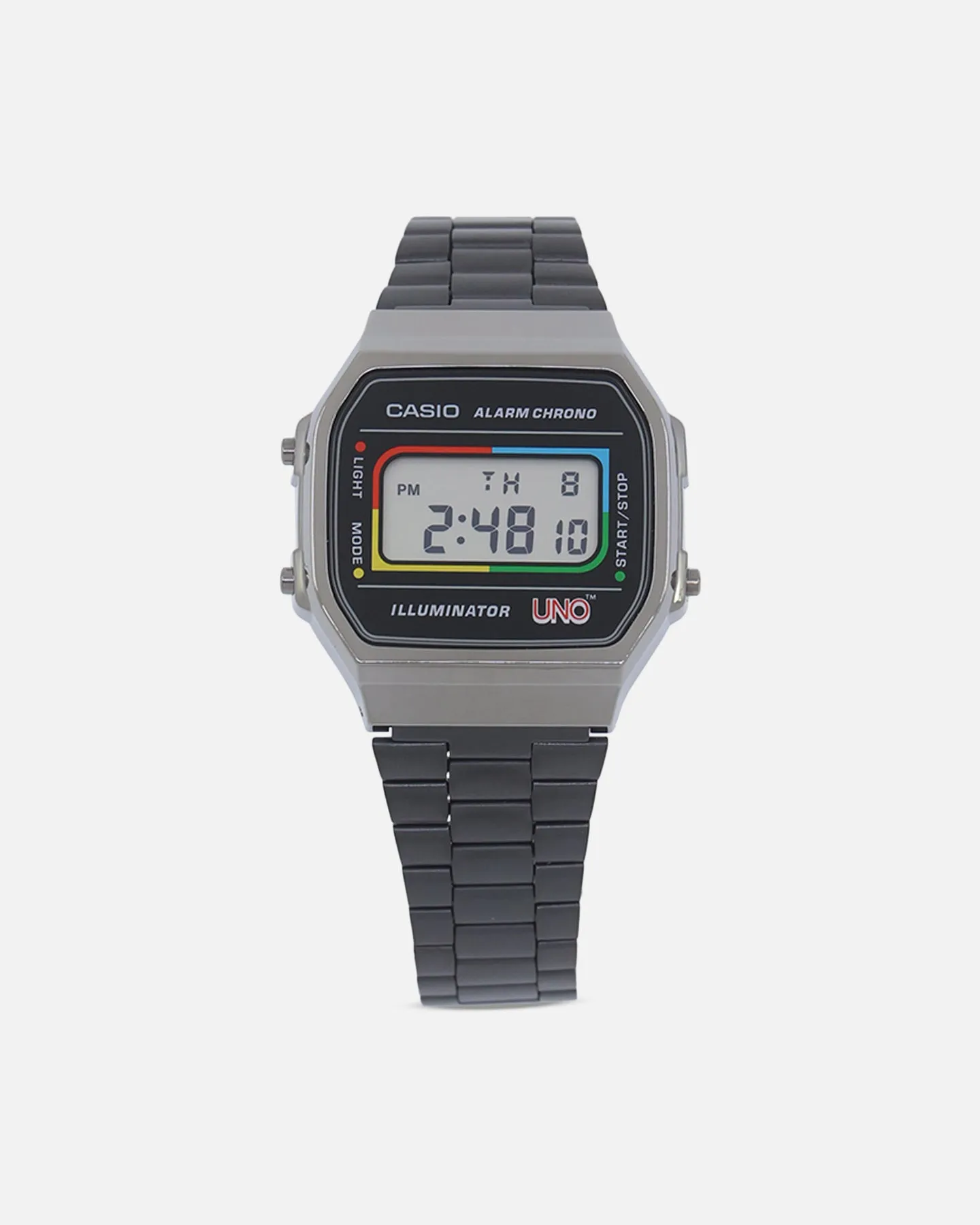 Casio X UNO A168WEUC-1A Watch Silver/Black